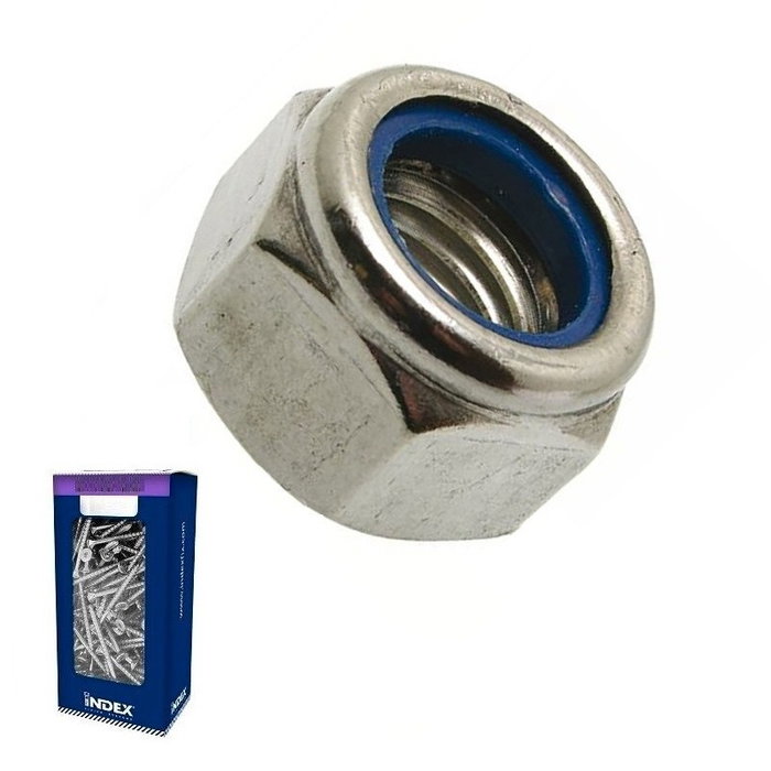 INDEX Tuerca Hexagonal Autofrenante M-6 DIN 985 en Acero INDEX Tuerca Hexagonal Autofrenante M-6 DIN 985 en Acero