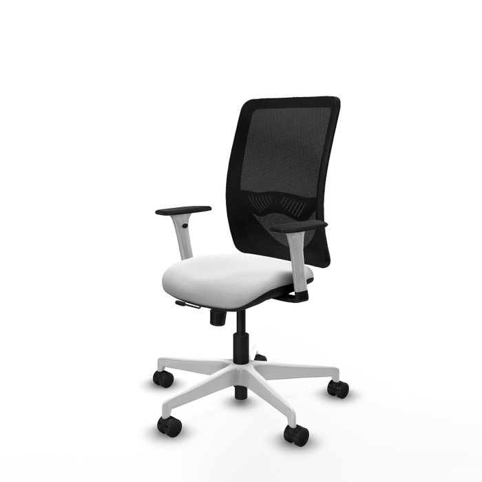 PIQUERAS Y CRESPO Silla de oficina Zulema con mecanismo Sincro/Traslack Blanco y Negro PIQUERAS Y CRESPO Silla de oficina Zulema con mecanismo Sincro/Traslack Blanco y Negro