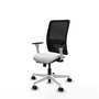 PIQUERAS Y CRESPO Silla de oficina Zulema con mecanismo Sincro/Traslack Blanco y Negro