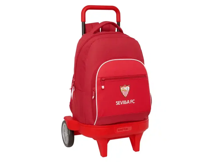 Safta Mochila Grande con Ruedas Compact Evolution Sevilla F.C. Resistente al Agua Safta Mochila Grande con Ruedas Compact Evolution Sevilla F.C. Resistente al Agua