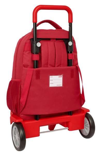 Safta Mochila Grande con Ruedas Compacta Evolutiva Extensible y Resistente Sevilla FC 33x45x22 cm