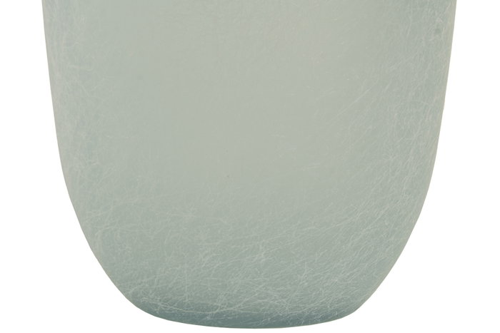 DKD Home Decor Jarrón de Cristal Reciclado Glaseado Azul Celeste 19x19x45 cm DKD Home Decor Jarrón de Cristal Reciclado Glaseado Azul Celeste 19x19x45 cm