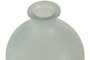 DKD Home Decor Jarrón de Cristal Reciclado Glaseado Azul Celeste 19x19x45 cm