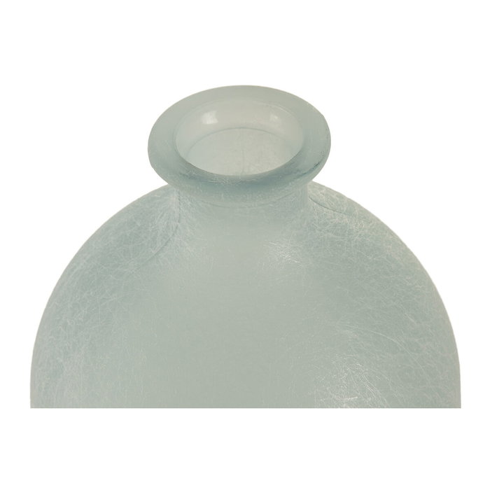 DKD Home Decor Jarrón de Cristal Reciclado Glaseado Azul Celeste 19x19x45 cm DKD Home Decor Jarrón de Cristal Reciclado Glaseado Azul Celeste 19x19x45 cm
