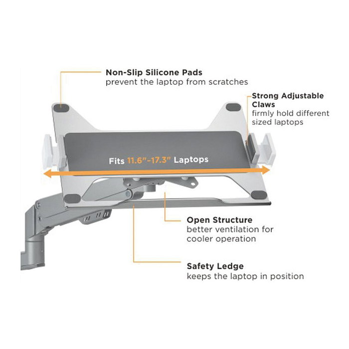 VALUE Soporte Universal para Notebook y Tablet con compatibilidad VESA