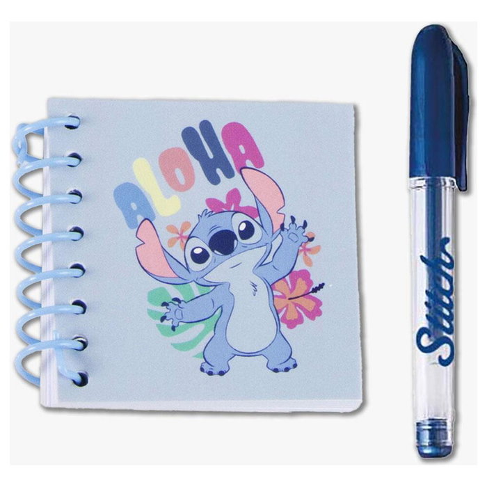 Cerdá Set de Papelería Peluche Stitch Disney Azul Claro