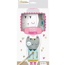 Set De Pintura Avenue Mandarine Animal De Tela Para Colorear Gato (6-10 Años)