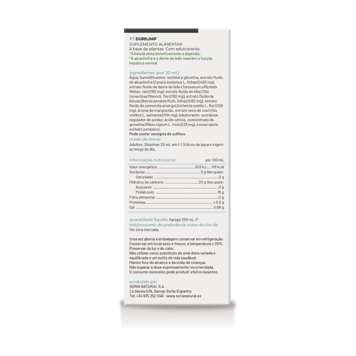 Soria Natural Durilimp 250 ml Soria Natural Durilimp 250 ml