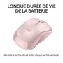 Logitech M240 Silent Ratón Bluetooth Inalámbrico Silencioso, 90% Menos Ruido, 18 Meses Batería, Ambidestro, para Windows, macOS, iPadOS, Android, Chromebook - Graphite/Rosa/Blanco