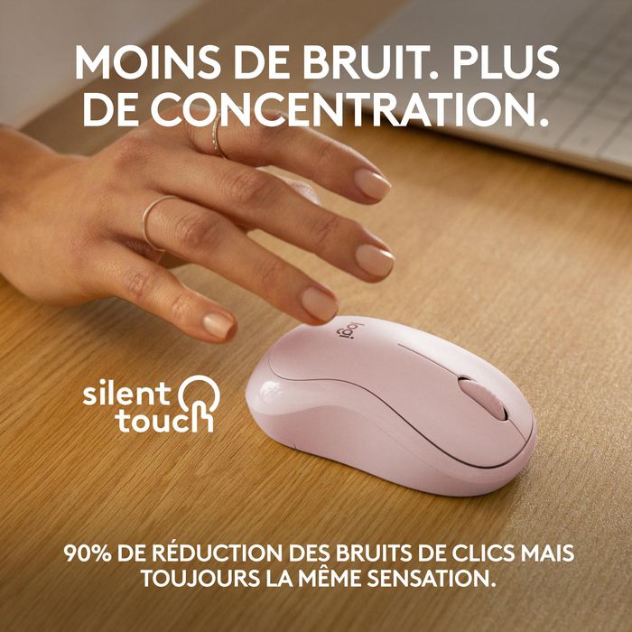Logitech M240 Silent Ratón Bluetooth Inalámbrico Silencioso, 90% Menos Ruido, 18 Meses Batería, Ambidestro, para Windows, macOS, iPadOS, Android, Chromebook - Graphite/Rosa/Blanco Logitech M240 Silent Ratón Bluetooth Inalámbrico Silencioso, 90% Menos Ruido, 18 Meses Batería, Ambidestro, para Windows, macOS, iPadOS, Android, Chromebook - Graphite/Rosa/Blanco