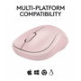 Logitech M240 Silent Ratón Bluetooth Inalámbrico Silencioso, 90% Menos Ruido, 18 Meses Batería, Ambidestro, para Windows, macOS, iPadOS, Android, Chromebook - Graphite/Rosa/Blanco