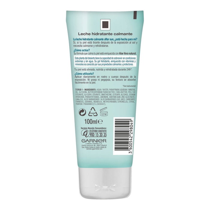 Garnier Delial After Sun Aloe Vera Leche Hidratante Calmante 100 ml