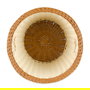 GET - WB-1522-TT - Cesta alta redonda - 35,6 cm Ø x 33 cm - Beige