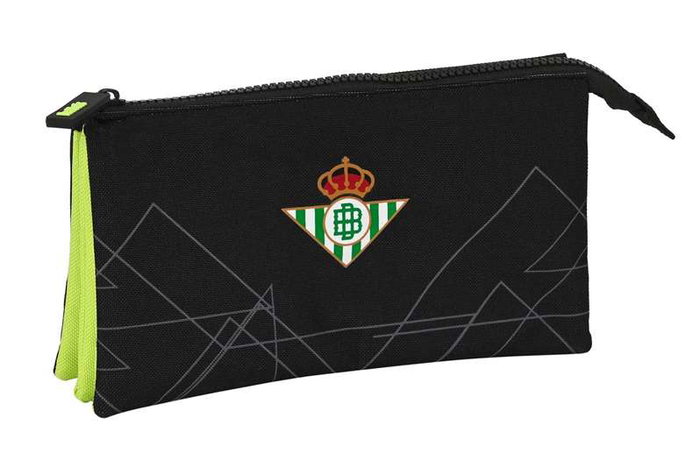 Safta Real Betis Balompie Portatodo Triple 22x12x3cm Negra y Verde Lima Safta Real Betis Balompie Portatodo Triple 22x12x3cm Negra y Verde Lima