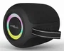 Gembird Altavoz Bluetooth Portátil SPK-BT-LED-05-BK para Fiestas con Luces LED RGB, Micrófono, Radio FM, Entrada USB/AUX, TWS, Batería Recargable, Negro