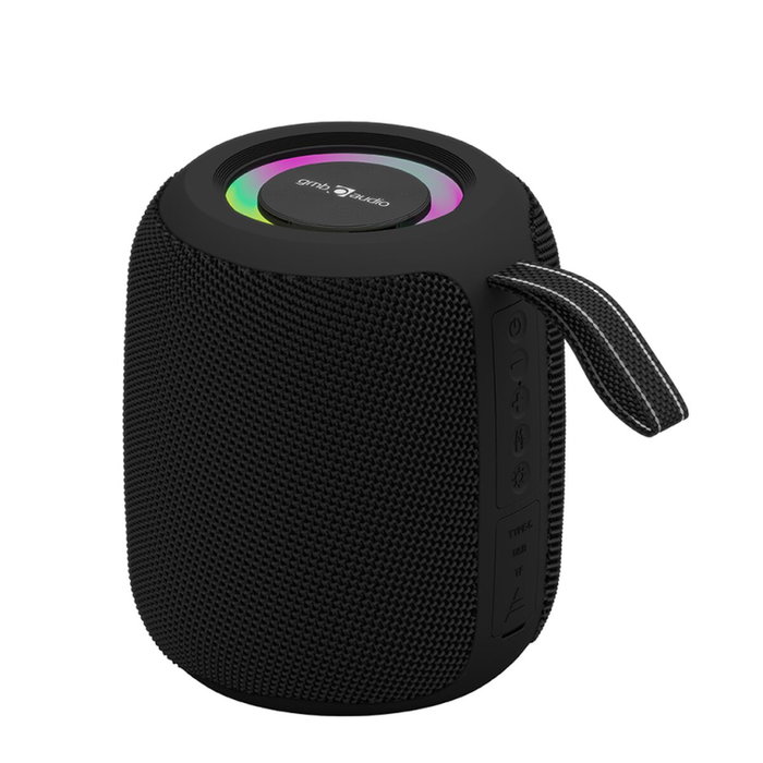 Gembird Altavoz Portátil Bluetooth 8 W con Luces LED RGB Negro