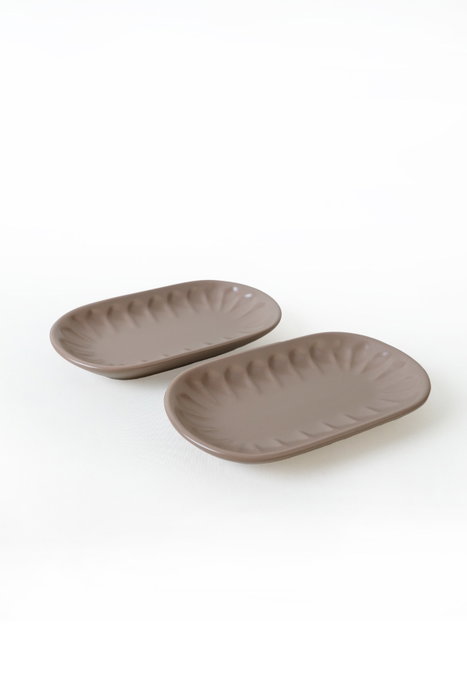 Hermia X00017598 Juego de Platos de Gres Cerámico Beige 22x13cm Apto Microondas y Lavavajillas (2 Piezas) Hermia X00017598 Juego de Platos de Gres Cerámico Beige 22x13cm Apto Microondas y Lavavajillas (2 Piezas)