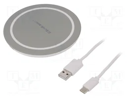 QOLTEC Cargador de inducción 10W Gris