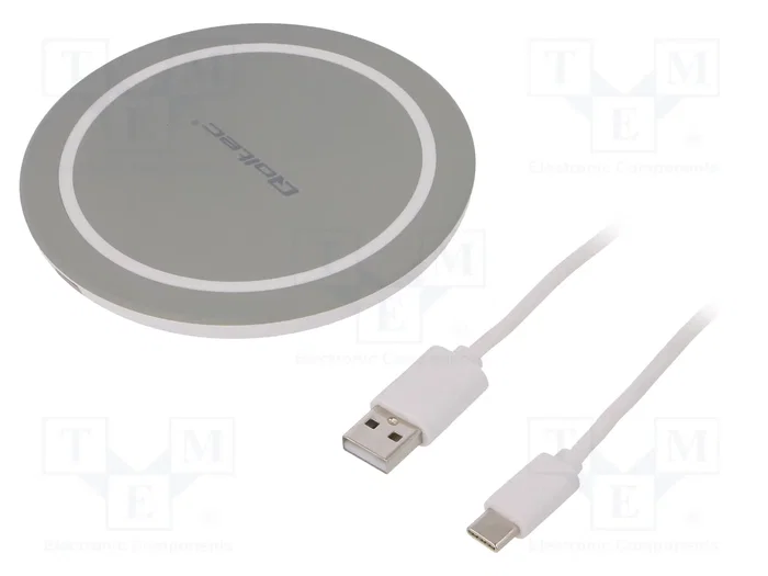QOLTEC Cargador de inducción 10W Gris QOLTEC Cargador de inducción 10W Gris
