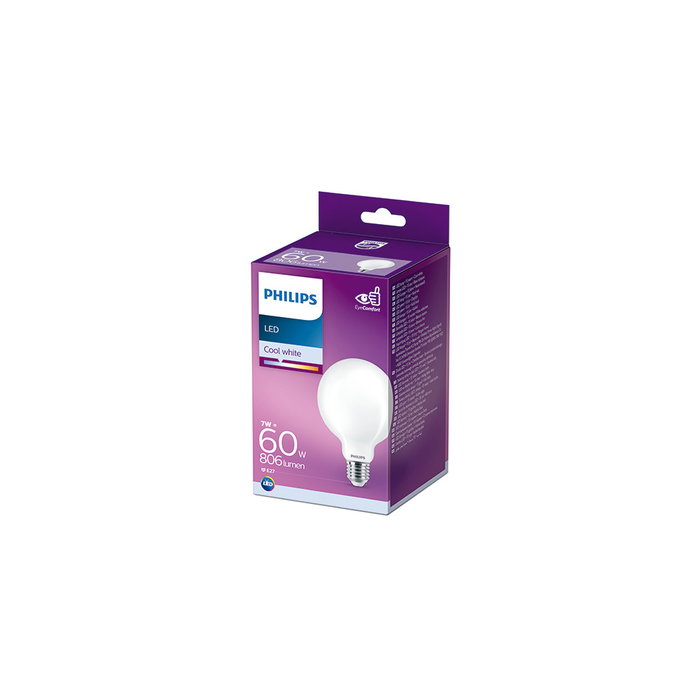 Philips Bombilla LED E27 G93 7W 806Lm 4000K