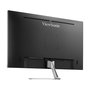 ViewSonic VX3276-4K-MHD Monitor 32" (80 cm) 4K Ultra HD 3840x2160, Panel VA, 4ms, HDR10, HDMI/DisplayPort, Altavoces, Diseño Sin Marco, Negro/Plata