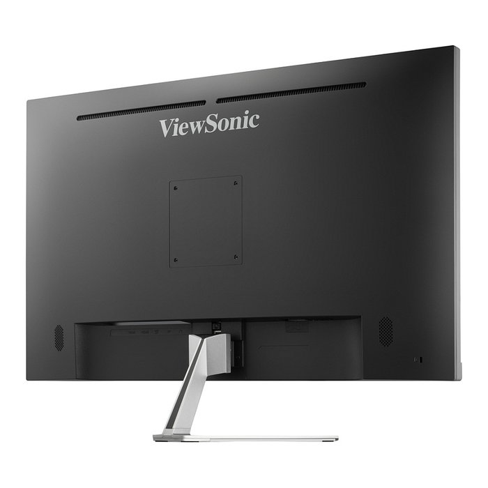 ViewSonic VX3276-4K-MHD Monitor 32" (80 cm) 4K Ultra HD 3840x2160, Panel VA, 4ms, HDR10, HDMI/DisplayPort, Altavoces, Diseño Sin Marco, Negro/Plata