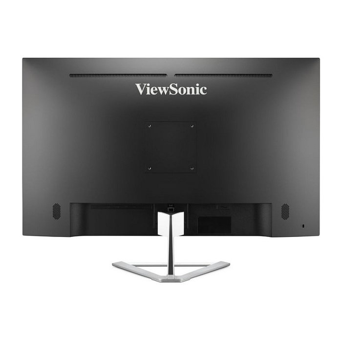 ViewSonic VX3276-4K-MHD Monitor 32" (80 cm) 4K Ultra HD 3840x2160, Panel VA, 4ms, HDR10, HDMI/DisplayPort, Altavoces, Diseño Sin Marco, Negro/Plata