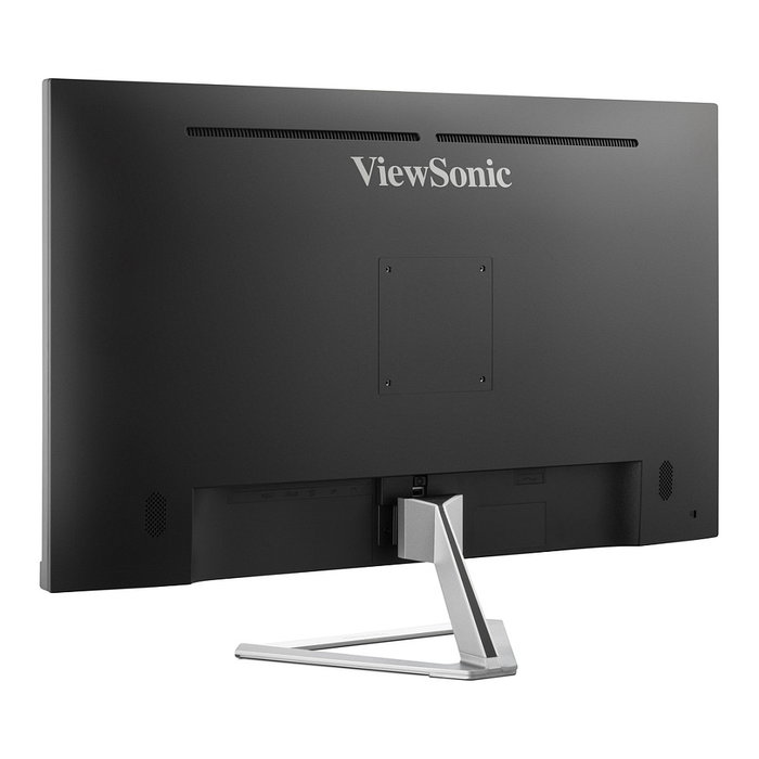 ViewSonic VX3276-4K-MHD Monitor 32" (80 cm) 4K Ultra HD 3840x2160, Panel VA, 4ms, HDR10, HDMI/DisplayPort, Altavoces, Diseño Sin Marco, Negro/Plata