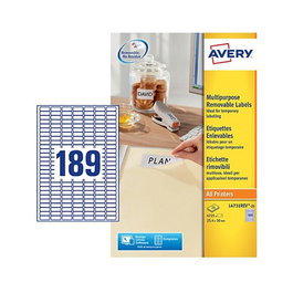 AVERY Zweckform Etiquetas L4731REV-25 Blanco 25,4 x 10,0 mm - 5.670 Piezas