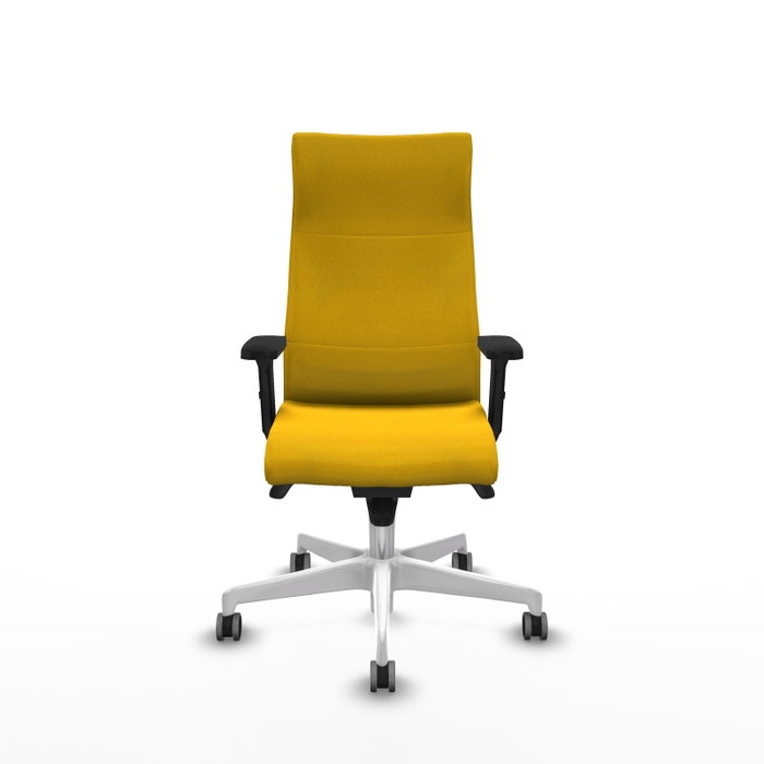 PIQUERAS Y CRESPO Sillón Albacete Amarillo con Mecanismo Sincro y Brazos 2D