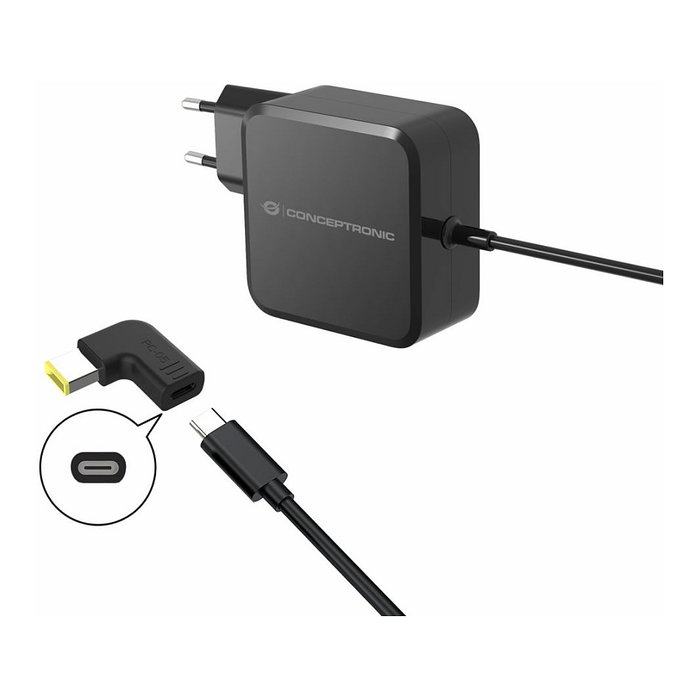 Conceptronic ABBY15PC05 Adaptador de CC a USB-C para Lenovo Slim tip 18-20V Conceptronic ABBY15PC05 Adaptador de CC a USB-C para Lenovo Slim tip 18-20V