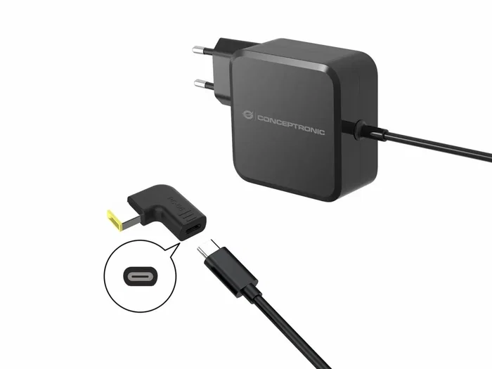 Conceptronic ABBY15PC05 Adaptador de CC a USB-C para Lenovo Slim tip 18-20V Conceptronic ABBY15PC05 Adaptador de CC a USB-C para Lenovo Slim tip 18-20V