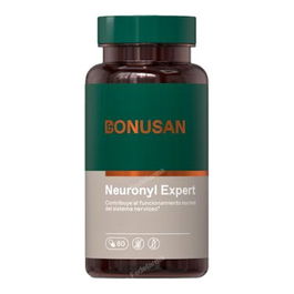 BONUSAN Neuronyl 60 Cápsulas - Precursor de Neurotransmisores con Vitaminas B6 y B12 para el Sistema Nervioso