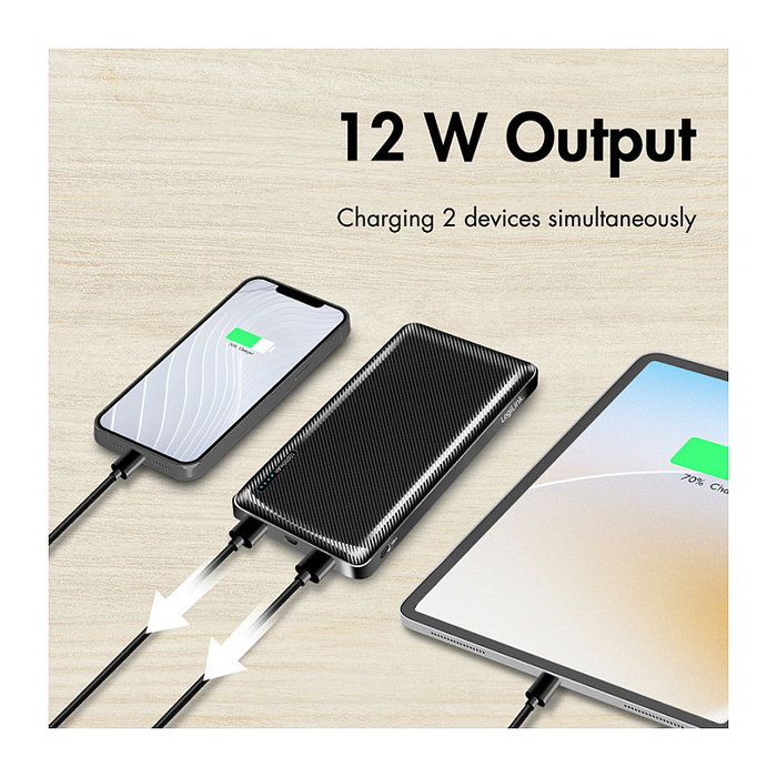 LogiLink Mobile Power Bank 10.000 mAh LiPo Negro