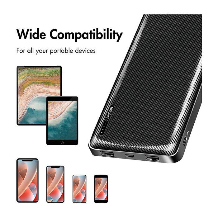 LogiLink Mobile Power Bank 10.000 mAh LiPo Negro