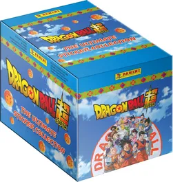 Panini DRAGON BALL SUPER Colección Definitiva Caja de 36 paquetes 180 pegatinas + Tarjeta Edición Limitada Nº1 PAN8051708026115