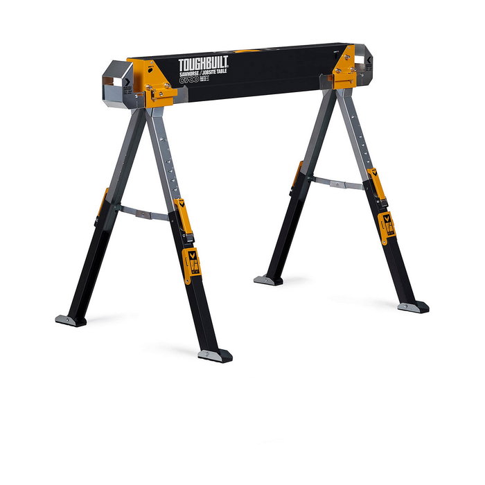 Toughbuilt Caballetes portátiles y mesa de trabajo C700, 2 uds