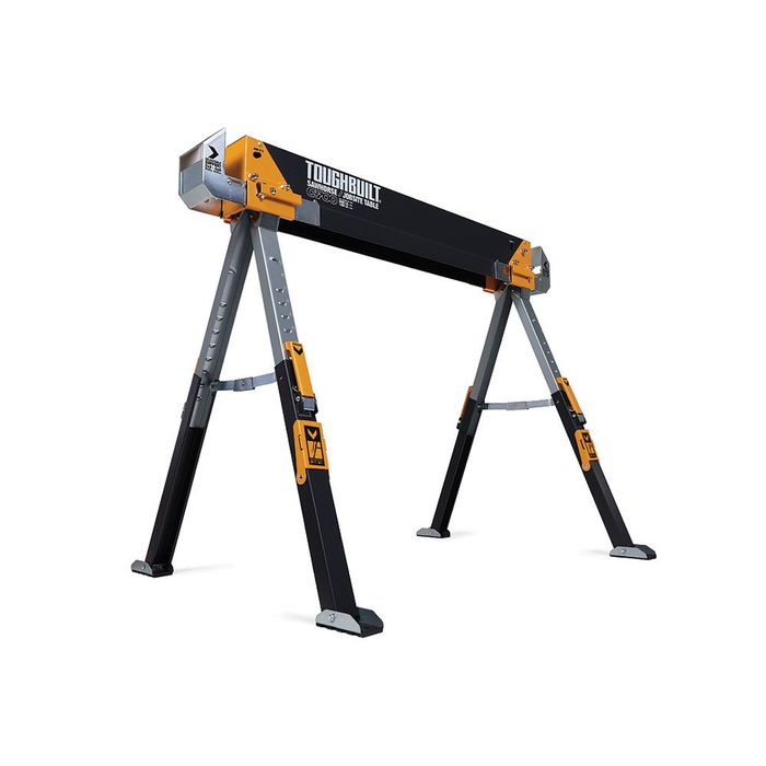 Toughbuilt Caballete / Mesa de Trabajo C700, 2 Unidades, Capacidad 589 kg Cada Uno / 1178 kg Por Par