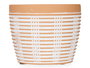 Ibergarden Maceta Terracota Rayada Redonda 12.5 cm x 10 cm (Set de 12)