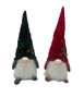 DKD Home Decor Surtido de 2 Figuras de Gnomos en Poliéster Verde y Rojo