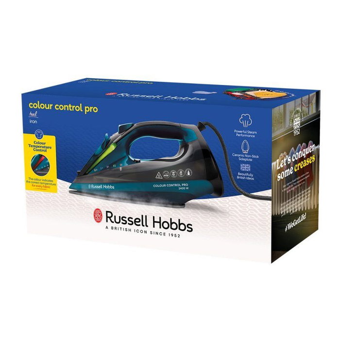 Russell Hobbs Plancha de Vapor 2400W, Modelo 27280-56, para Ropa sin Arrugas, Alisado Eficiente