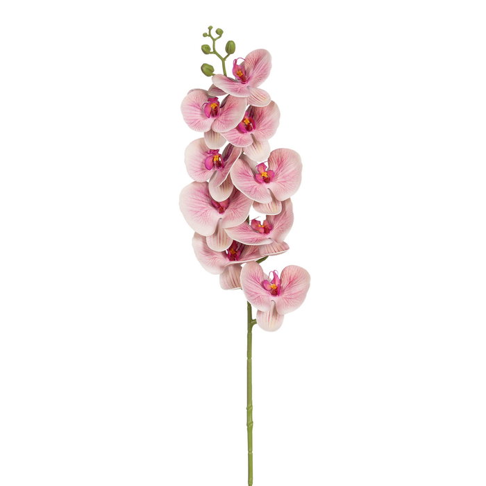 Flor Orquídea Rosa Goma Decoración 96 cm (Set de 6)