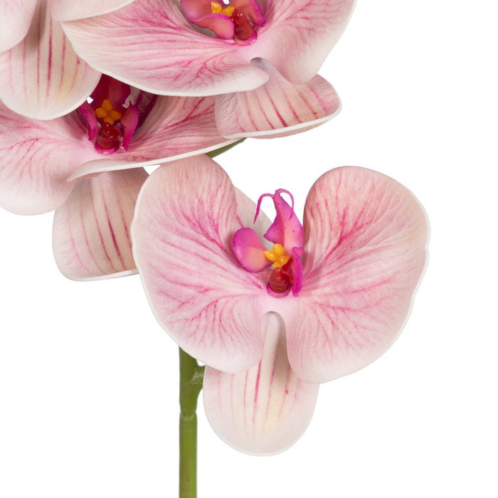 Flor Orquídea Rosa Goma Decoración 96 cm (Set de 6)