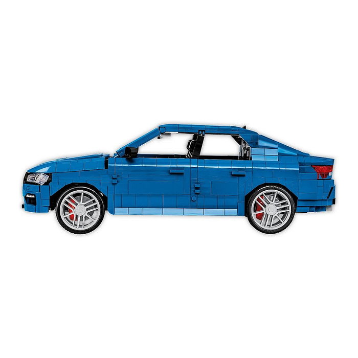 Cobi Skoda Octavia RS Kit de Construcción, 2405 Piezas, Escala 1:12, Modelo 385x165x125 mm, para Mayores de 10 Años, Color Negro y Azul