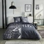 Today JAVA Juego de cama 240x220 cm Estampado New York Negro