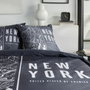 Today JAVA Juego de cama 240x220 cm Estampado New York Negro