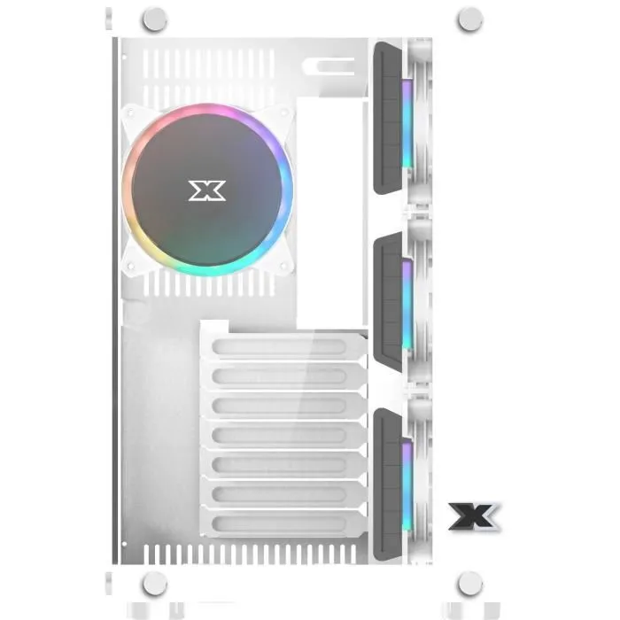 Xigmatek Aquarius Plus Arctic ARGB Caja PC Mid Tower ATX/Micro ATX/Mini-ITX 7 Ventiladores ARGB Doble Vidrio Templado Sin Fuente Blanco