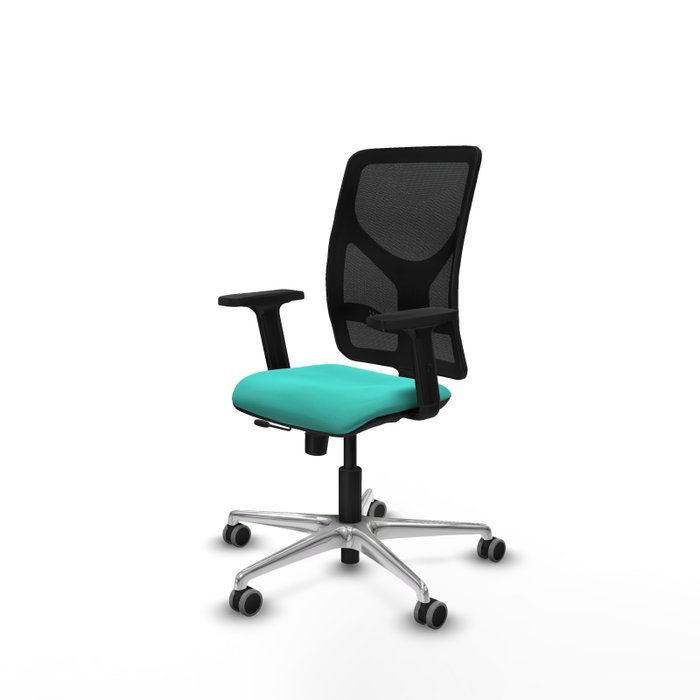 PIQUERAS Y CRESPO Silla de oficina Motilla Turquesa y Negro PIQUERAS Y CRESPO Silla de oficina Motilla Turquesa y Negro