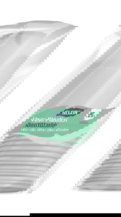 Algon Set-15 Vaso Blanco 330 Cc - Dimensiones: 8,3 cm (ancho) x 11 cm (alto) x 8,3 cm (largo) (24 Unidades)