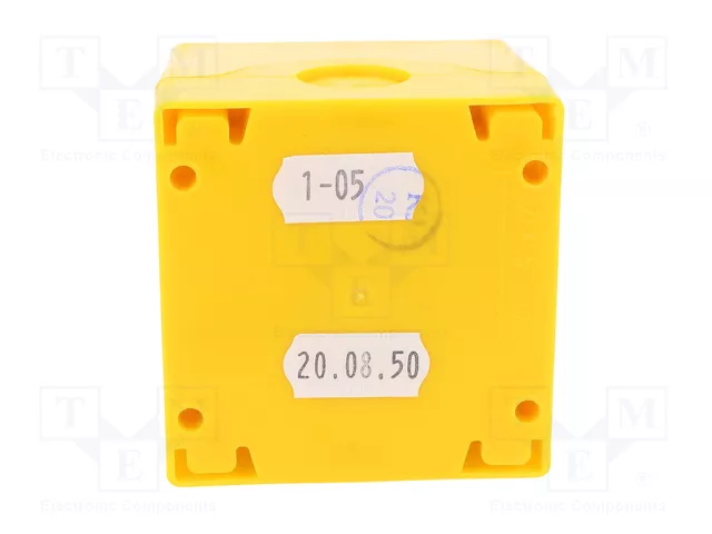SPAMEL Casete de control SP22 con 1 botón de cabeza de seta rojo